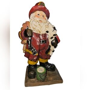 Pre-loved Vintage Ceramic Firefighter Santa